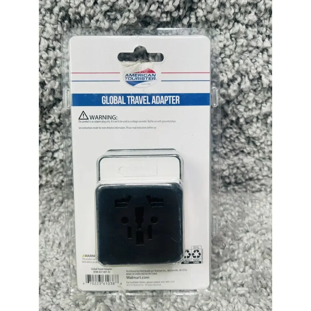 American Tourister Global Travel Adapter w/ Multiple AC Adapters & USB Ports New